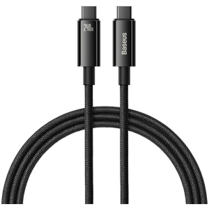 Kábel Baseus Tungsten Gold USB-C/USB-C 240W 1m (fekete)