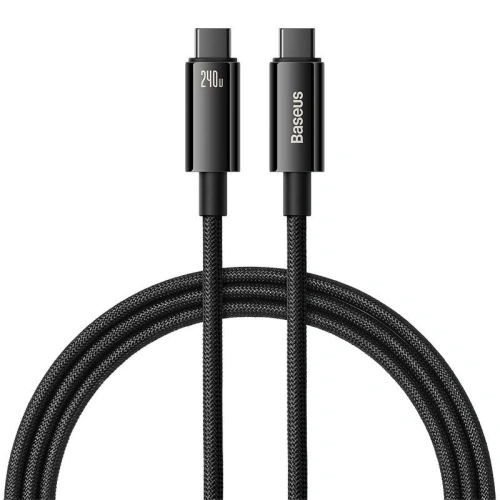 Kup Kábel Baseus Tungsten Gold USB-C/USB-C 240W 1m (fekete) - BSU4261 - {ean13} - Sklep Home Screen
