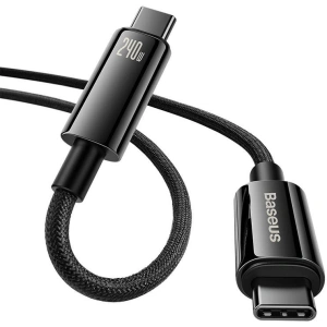 Kabel Baseus Tungsten Gold USB-C/USB-C 240W 1m (černý)