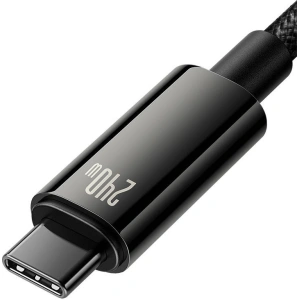 Kábel Baseus Tungsten Gold USB-C/USB-C 240W 1m (fekete)