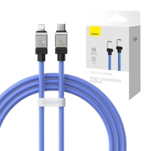 Baseus Kabel CoolPlay Serie USB-C/Lightning 20W 1m (lila)