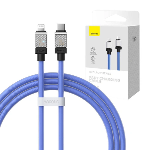 Kup Kabel Baseus CoolPlay Series USB-C/Lightning 20W 1m (fialový) - BSU4263 - {ean13} - Sklep Home Screen