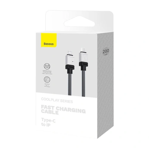 Kup Kabel Baseus CoolPlay Series USB-C/Lightning 20W 2m (černý) - BSU4265 - {ean13} - Sklep Home Screen