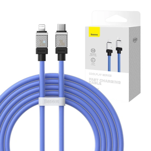 Kup Kábel Baseus CoolPlay Sorozat USB-C/Lightning 20W 2m (lila) - BSU4266 - {ean13} - Sklep Home Screen