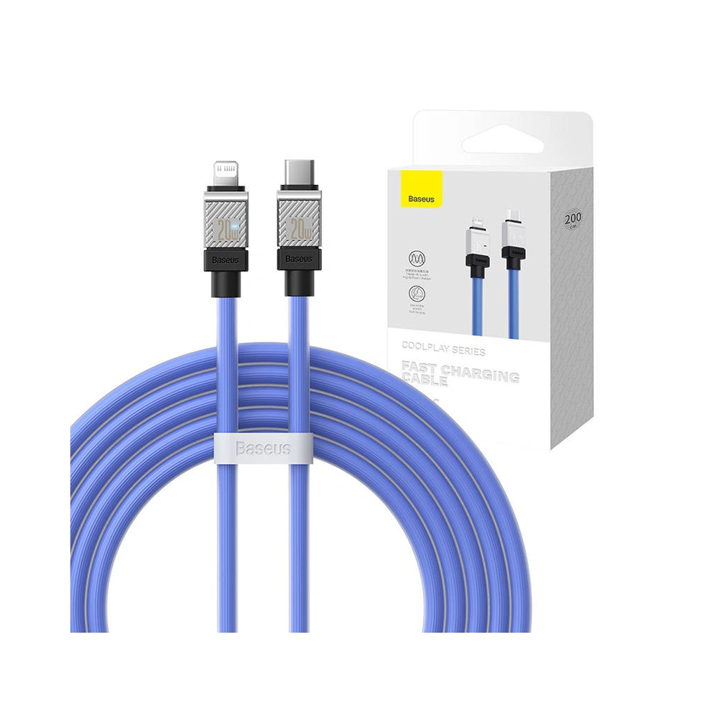 Kabel Baseus CoolPlay Series USB-C/Lightning 20W 2m (fioletowy)
