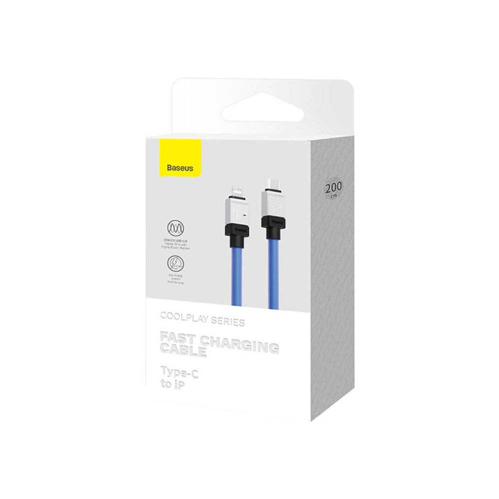 Kabel Baseus CoolPlay Series USB-C/Lightning 20W 2m (fioletowy)
