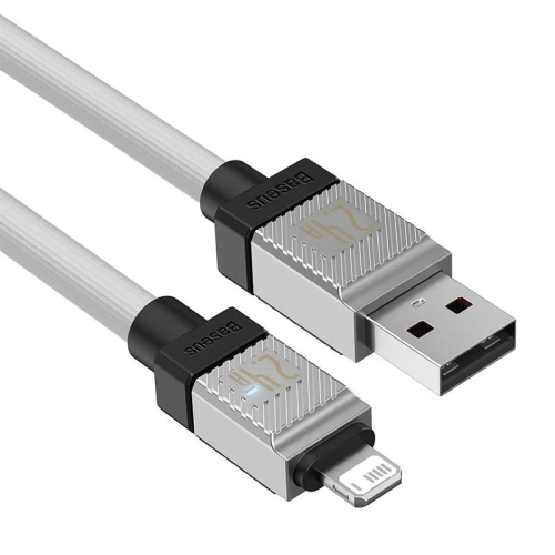 Kup Cablu Baseus CoolPlay Series USB-A/Lightning 2.4A 1m (alb) - BSU4273 - {ean13} - Sklep Home Screen
