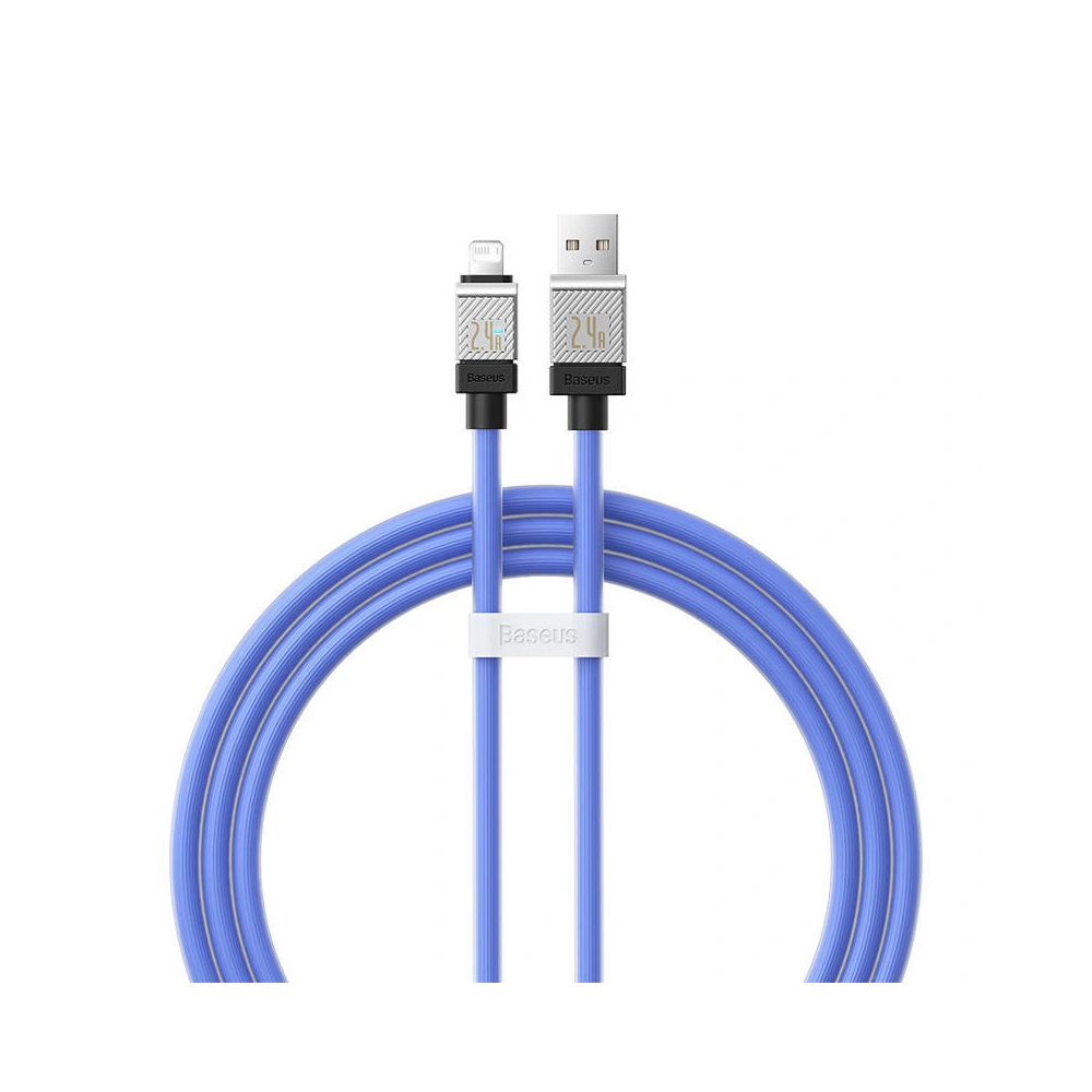 Kabel Baseus CoolPlay Series USB-A/Lightning 2.4A 1m (fioletowy)