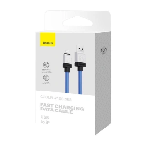 Kabel Baseus CoolPlay Series USB-A/Lightning 2.4A 1m (fialový)