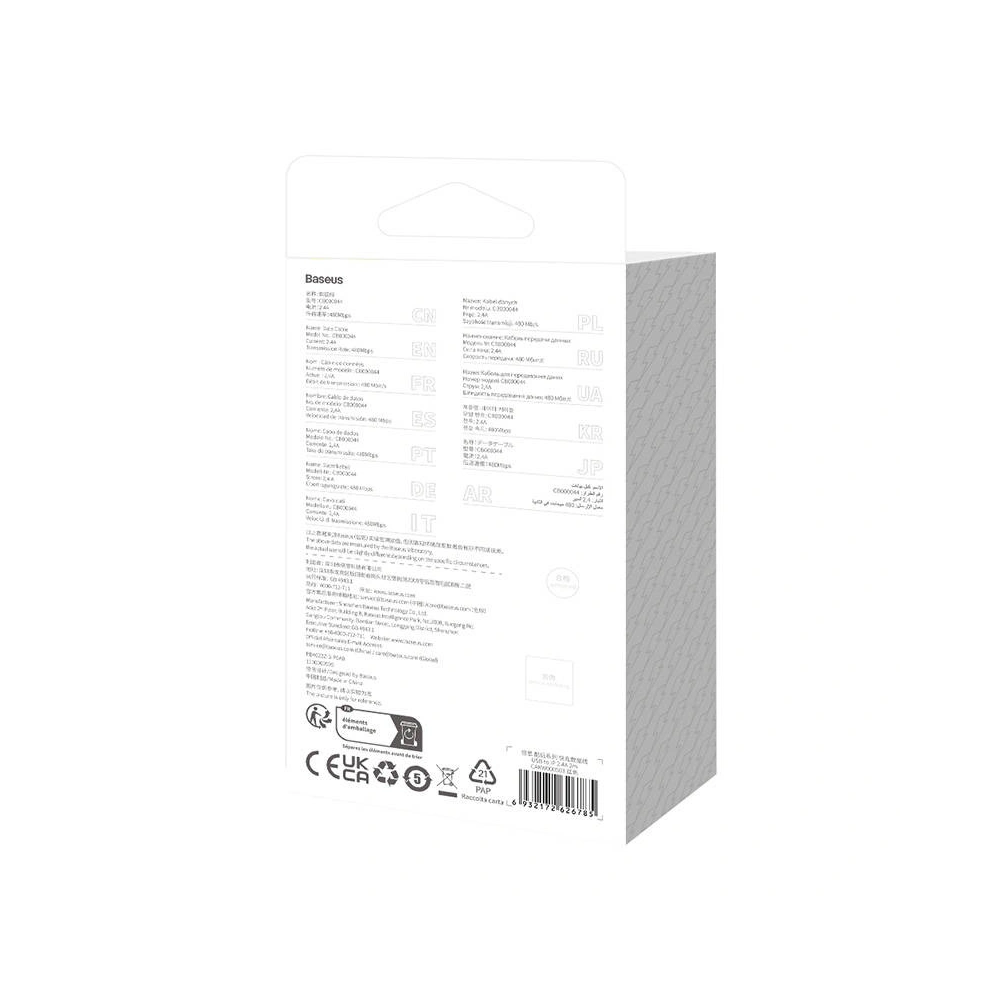 Kabel Baseus CoolPlay Series USB-A/Lightning 2.4A 1m (fioletowy)