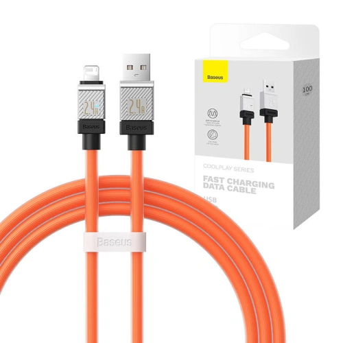 Kup Cablul Baseus CoolPlay Series USB-A/Lightning 2.4A 1m (portocaliu) - BSU4275 - {ean13} - Sklep Home Screen