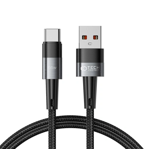 Kup Tech-Protect Kabel Ultraboost USB-A/USB-C 66W 6A 100cm Grau - THP2026 - {ean13} - Sklep Home Screen