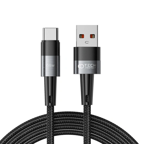 Kup Tech-Protect Kabel Ultraboost USB-A/USB-C 66W 6A 200cm Grau - THP2027 - {ean13} - Sklep Home Screen