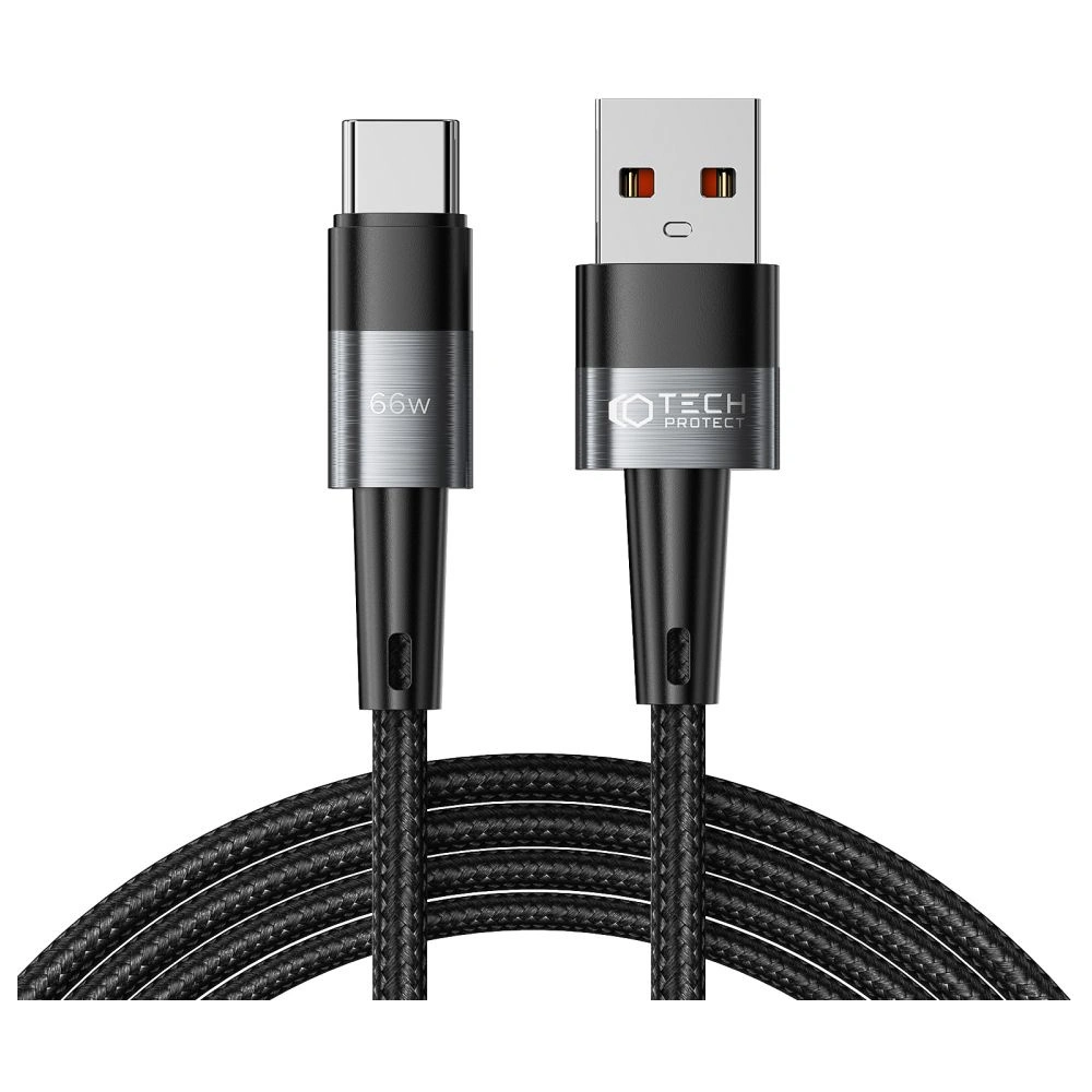 Kabel Tech-Protect Ultraboost USB-A/USB-C 66W 6A 200cm Grey