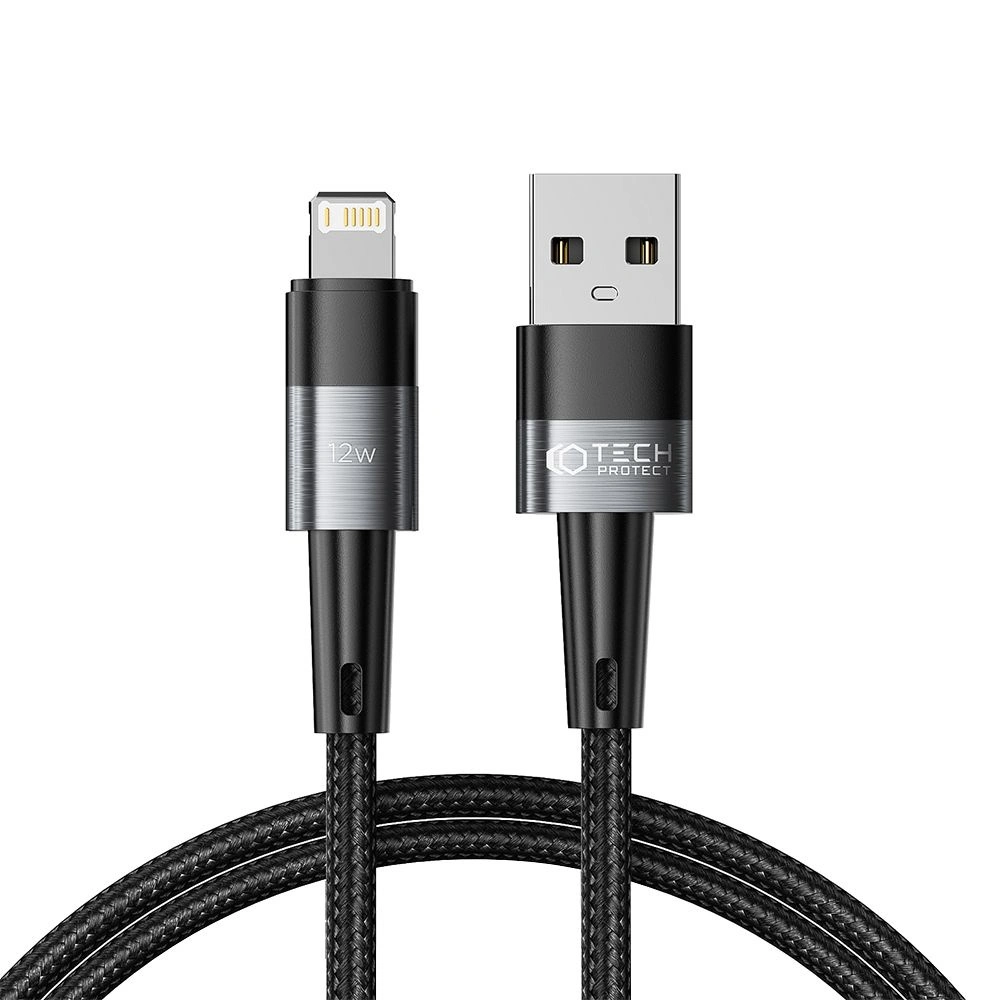 Kabel Tech-Protect Ultraboost USB-A/Lightning 12W 2.4A 100cm Grey