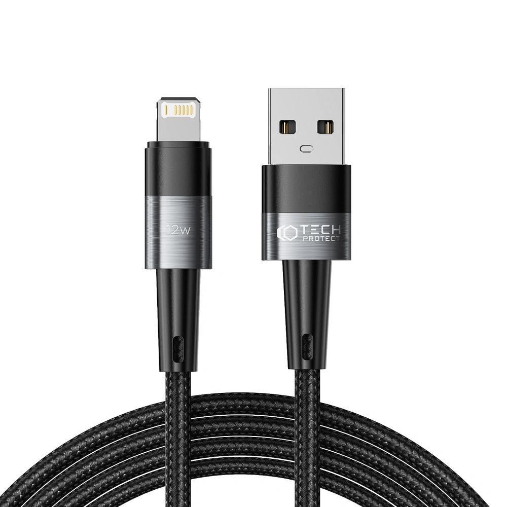 Kabel Tech-Protect Ultraboost USB-A/Lightning 12W 2.4A 200cm Grey