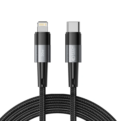 Kup Kábel Tech-Protect Ultraboost USB-C/Lightning PD 20W 3A 200cm Szürke - THP2031 - {ean13} - Sklep Home Screen