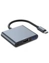 Adapter Tech-Protect V1-hub 3in1 Gri