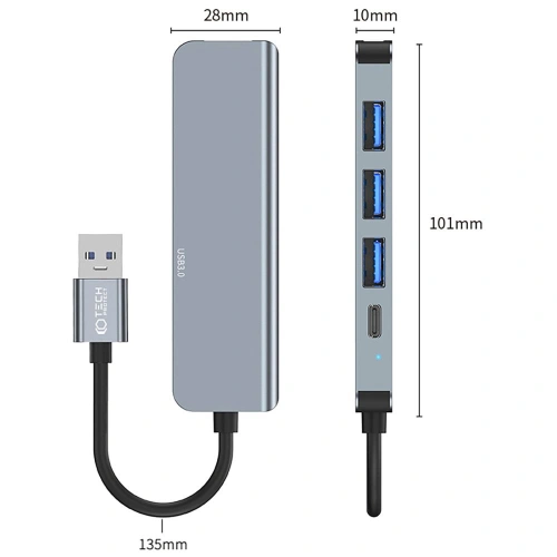 Kup Tech-Protect Adapter V0-Nabe 5in1 Grau - THP2037 - {ean13} - Sklep Home Screen