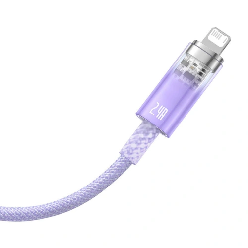 Kup Kabel Baseus Explorer Series USB-A/Lightning 2.4A 1m (fialový) - BSU4276 - {ean13} - Sklep Home Screen