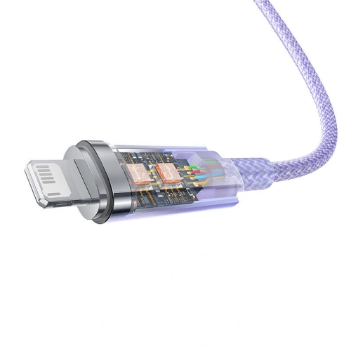 Kup Kabel Baseus Explorer Series USB-A/Lightning 2.4A 1m (fialový) - BSU4276 - {ean13} - Sklep Home Screen