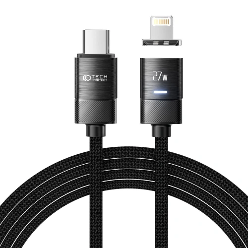 Kup Tech-Protect Kabel Ultraboost Magnetisch USB-C/Lightning PD 27W 3A 200cm Schwarz - THP2038 - {ean13} - Sklep Home Screen