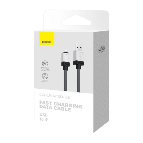 Kup Kabel Baseus CoolPlay Series USB-A/Lightning, 2.4A 2m (černý) - BSU4277 - {ean13} - Sklep Home Screen