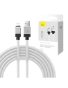 Cablul Baseus CoolPlay Series USB-A/Lightning, 2.4A 2m (alb)
