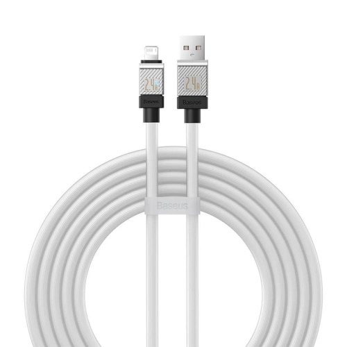 Kup Kábel Baseus CoolPlay Series USB-A/Lightning, 2.4A 2m (fehér) - BSU4278 - {ean13} - Sklep Home Screen