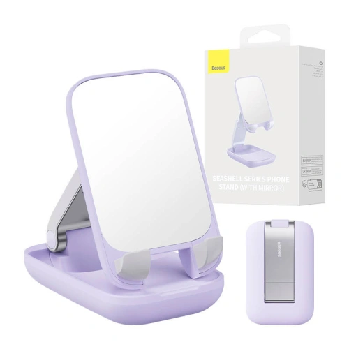Buy Baseus Folding Phone Stand Mirror (purple) - BSU4281 - {ean13} - Home Screen Store Europe