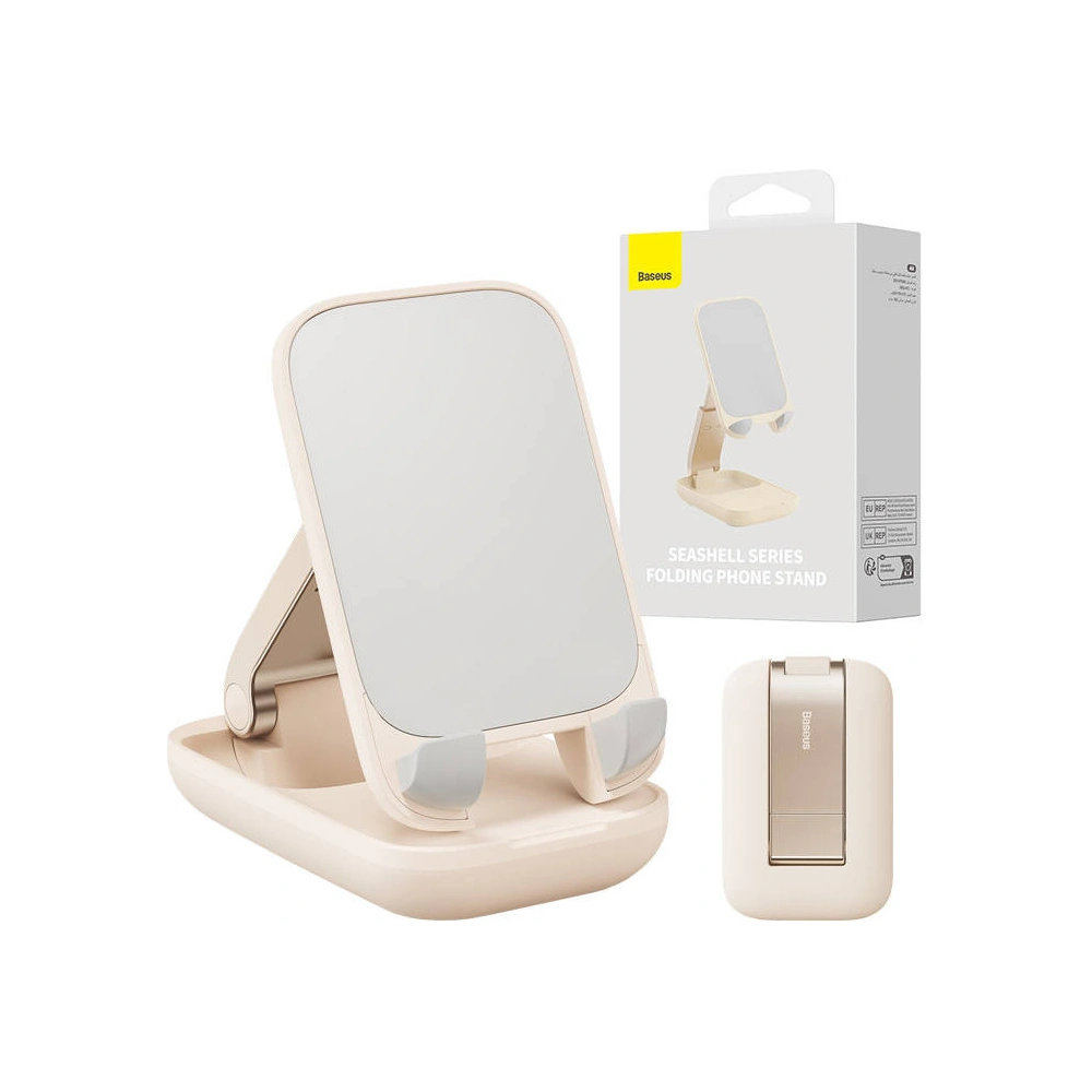 Uchwyt biurkowy Baseus Folding Phone Stand (jasny róż)