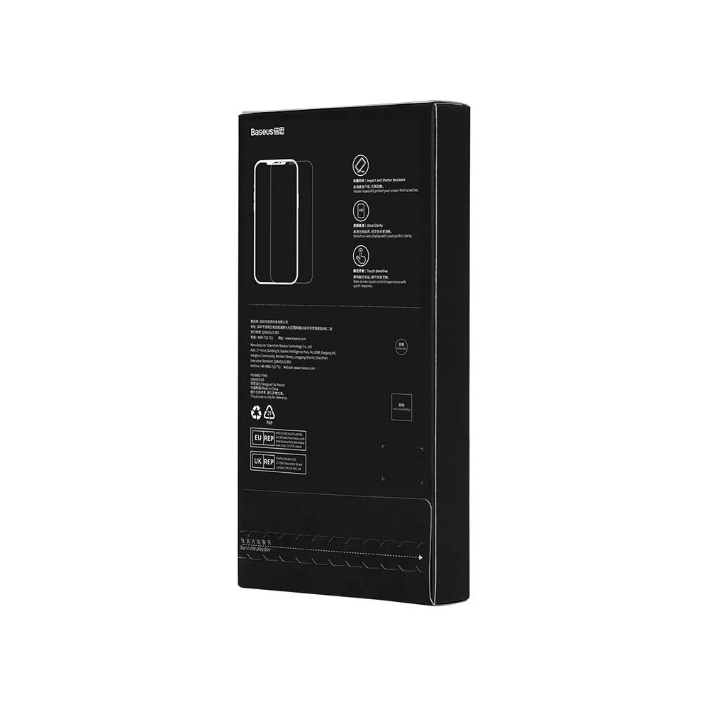 Szkło hartowane Baseus 0.4mm Corning HD Apple iPhone  14/13/13 Pro + zestaw czyszczący