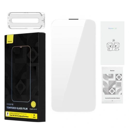 Kup Sticlă securizată Baseus 0.4mm Corning HD Apple iPhone iPhone 14 Plus / 15 Plus + set de curățare - BSU4292 - {ean13} - Sklep Home Screen