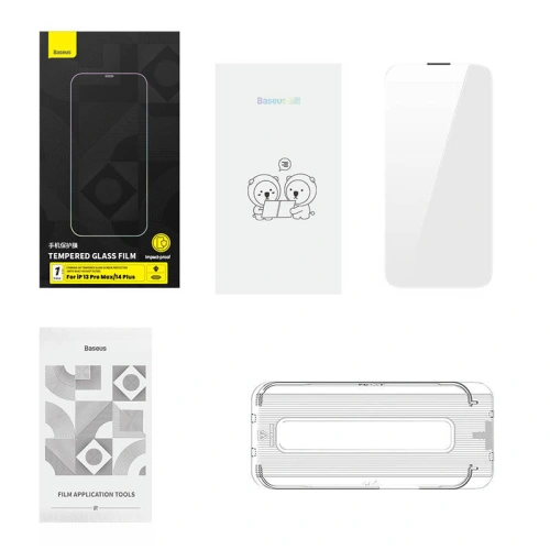 Kup Sticlă securizată Baseus 0.4mm Corning HD Apple iPhone iPhone 14 Plus / 15 Plus + set de curățare - BSU4292 - {ean13} - Sklep Home Screen