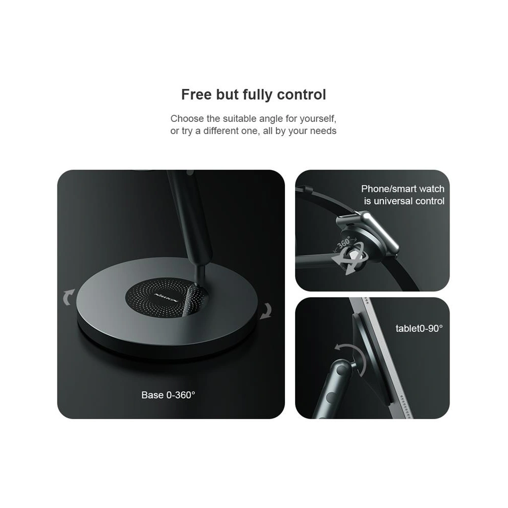 Wielofunkcyjny uchwyt biurkowy Nillkin Snapbranch Modular Device Station Gray/Szary