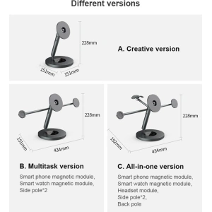 Wielofunkční stolní držák Nillkin Snapbranch Modular Device Station Gray/Szary