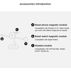 Wielofunkční stolní držák Nillkin Snapbranch Modular Device Station Gray/Szary