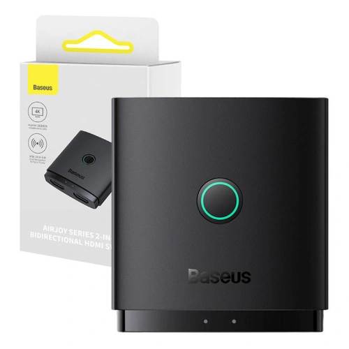 Buy Baseus AirJoy Series 2-in-1 Bidirectional HDMI Switch (black) - BSU4297 - {ean13} - Home Screen Store Europe