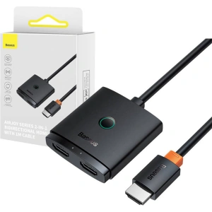 Adapter HDMI Baseus 2w1 kabel 1m (czarny)