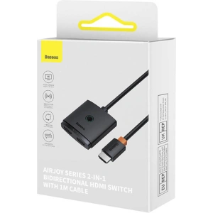 Adapter HDMI Baseus 2w1 kabel 1m (czarny)