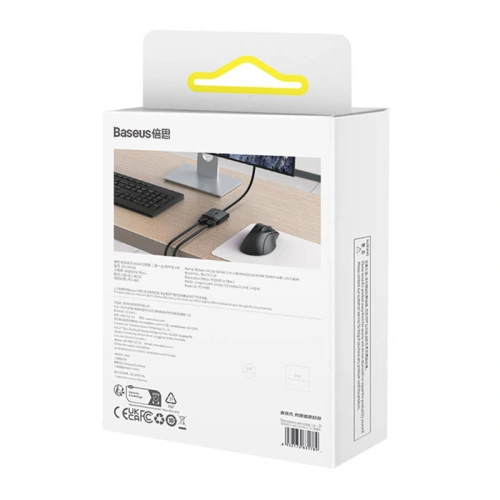 Buy Baseus AirJoy Series 2-in-1 Bidirectional HDMI Switch 1m cable (black) - BSU4298 - {ean13} - Home Screen Store Europe