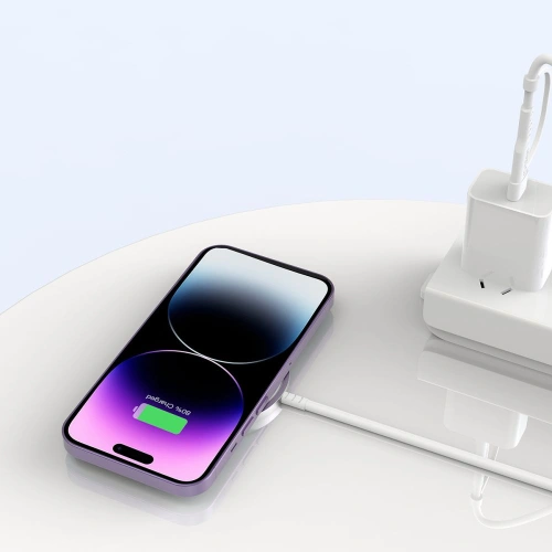 Kup Tech-Protect Kabelloses Ladegerät Qi15W-A25 Magnetisches kabelloses Magsafe-Ladegerät Weiß - THP2042 - {ean13} - Sklep Home Screen