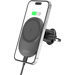 Kup Uchwyt samochodowy z ładowarką bezprzewodową MagSafe Tech-Protect MM15W-V1 Magnetic Vent Car Mount Wireless Charger 15W Black - THP2043 - {ean13} - Sklep Home Screen