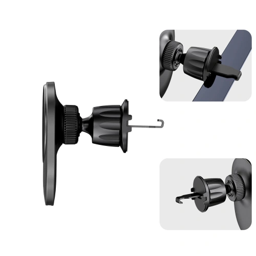 Kup Upevnění do auta s bezdrátovou nabíječkou MagSafe Tech-Protect MM15W-V1 Magnetic Vent Car Mount Wireless Charger 15W Black - THP2043 - {ean13} - Sklep Home Screen