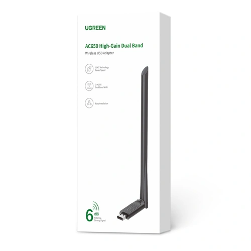 Kup Placa de rețea UGREEN CM496 USB AC650 Dual Band neagră - UGR1625 - {ean13} - Sklep Home Screen