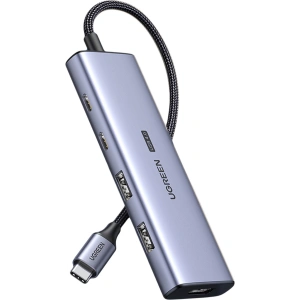 Adapter HUB UGREEN CM500 USB-C/HDMI - 2x USB-C - 2x USB-A szary