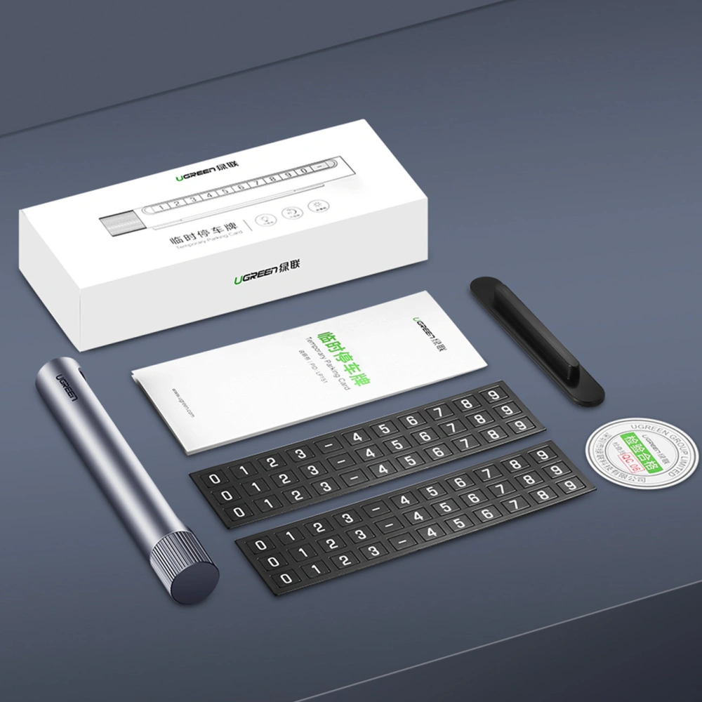 Tabliczka parkingowa do samochodu UGREEN LP151 szara