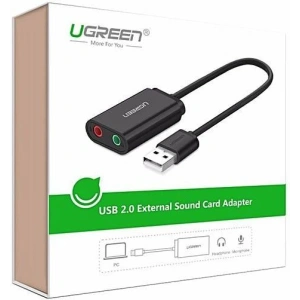 Kup Externe USB-Soundkarte UGREEN 15cm (schwarz) - UGR1632 - {ean13} - Sklep Home Screen