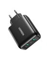 Ładowarka sieciowa UGREEN 2xUSB-A, 18W, PD3.0, EU (czarna)