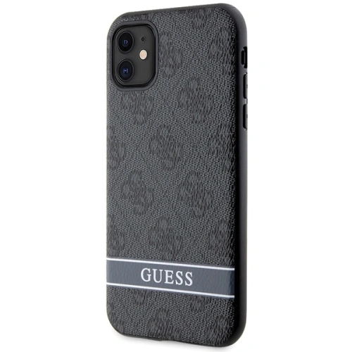 Kup Guess Apple Tasche GUHCN61P4SNK iPhone 11/XR grau/grau Hartschale 4G Stripe - GUE2605 - {ean13} - Sklep Home Screen